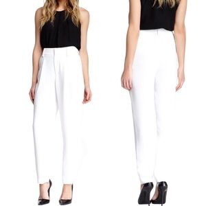 Alice + Olivia High Rise Pleated Pants Size 10 Clean Girl Aesthetic Minimalist